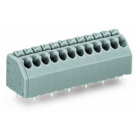 Złączka do płytek drukowanych przycisk 1,5mm2 RM 3,5mm22-bieg., szara | 250-202 Wago