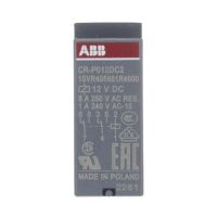 Przekaźnik interfejsowy wtykowy 250V 8A 2C/O (SPDT), 12V DC, CR-P012DC2 | 1SVR405601R4000 ABB