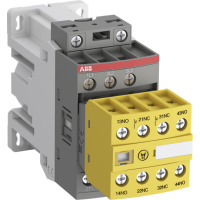 Stycznik bezpieczeństwa do PLC AC-3 9A 4kW 3P, 24V DC, 2NO+2NC, AFS09Z-30-22-30, zaciski śrubowe | 1SBL136082R3022 ABB