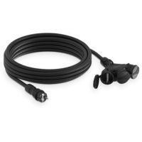 Przedłużacz budowlany 3gniazdowy, SCHUKO, IP44, 16A , H05RR-F, 3x1,5, 25m, czarny | W-01193 Plastrol
