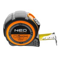 Miara zwijana stalowa 5 m x 25mm, magnes | 67-185 NEO TOOLS