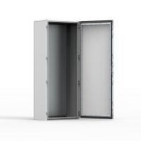 Obudowa stojąca kompaktowa metalowa 1400x800x400 IP55 zpłytą montaż.drzwi pojedyn.RAL7035 MKS14084R5 | MKS14084R5 Eldon