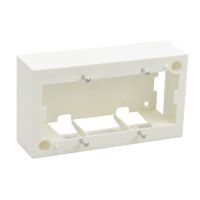 Komplet natynkowy 4-modułowy (ramka + suport + puszka natynkowa) | WP45X4546 securityNET
