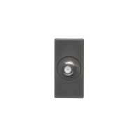 Płytka K45/2 gniazdo SAT (F) żeńskie 22,5x45mm + wkład, czarny, Simon Connect | K102C/14 Kontakt Simon
