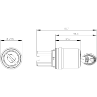 Key-operated switch BKS, O-I | 3SU1050-5TF01-0AA0 Siemens