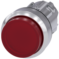 Illuminated pushbutton, red | 3SU1051-0BB20-0AA0 Siemens