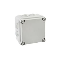 Puszka instalacyjna n/t LIGHT pokrywa pełna, dławnice 108x108x64 (7xm25) IP66/67 | EV-111 PCE