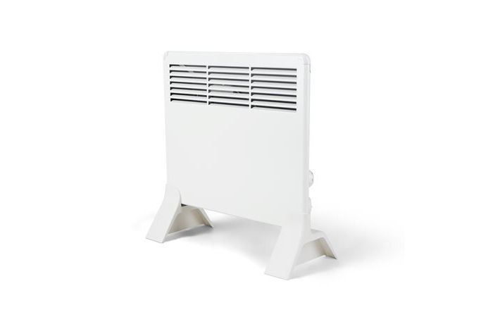 Grzejnik elektryczny moc 250W z termostatem mechanicznym i wtyczką, na nóżkach | BETA2-MP Legrand