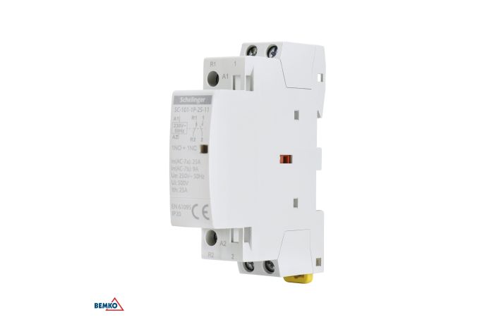 Stycznik modułowy 25A 1NO1NC Schelinger | A62-SC-101-1P-25-11 Bemko