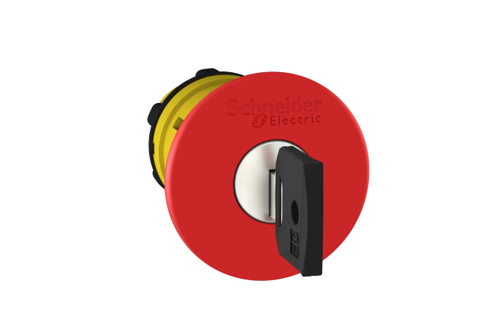 Napęd przycisku grzybkowego czerwony, z kluczykiem, Harmony XB5 | ZB5AS944 Schneider Electric