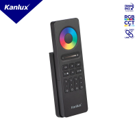 Pilot do taśm LED REMOTE 4 RGBW/CCT-B czarny czterostrefowy | 22135 Kanlux