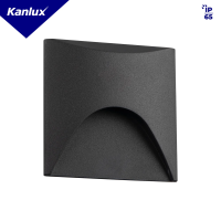 Oprawa przyschodowa kwadratowa EXIN LED L GR-NW 2.5W 220-240 AC 50lm IP65 biała 4000K kolor szary | 39140 Kanlux