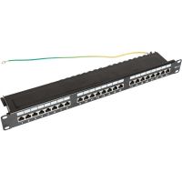 Panel kat.6 FTP 19 1U, 24XRJ45 z półką | CCAS-PA6-24STP-O-2 securityNET