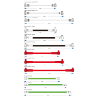 Zestaw okablowania Kstar do podłączenia 4 modułów bateryjnych BluePack 5.1 | Kit 3-4 Kstar