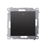 Sterownik przyciskowy do rolety sterowany smartfonem Wi-Fi 2x5A 230V czarny mat Simon 54 GO wBox | DEZ1W.01/49 Kontakt Simon