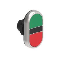 Przycisk sterowniczy dwuklawiszowy, oba kryte z samoczynnym powrotem,zielony/czerwony, bez adaptera | LPCB7113 Lovato Electric