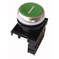 Przycisk płaski, M22-D-G-X1/K10, zielony RMQ-Titan M22 | 216512 Eaton