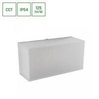 Oprawa na elewację SCATOLLO 8W 800lm CCT 3000/4000/6000K 230V IP54 200x100x75mm biała kostka | SLI003037CCT_PW Wojnarowscy