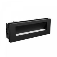 Oprawa na elewację ENCANTA ASYMMETRIC 6W CCT 3000/4000/6000K 230V IP54 230x84x60mm czarna podtynk | SLI003032CCT_PW Wojnarowscy