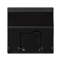 Płytka K45 1xRJ z osłoną skośna, do adapterów MD, czarny, Simon Connect | K80/14 Kontakt Simon