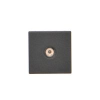 Płytka K45 gn. TV męskie 45x45mm + wkład, czarny, Simon Connect | K120A/14 Kontakt Simon