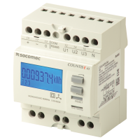 Licznik energii Countis E43, 3-fazowy, pół-pośredni, 5A, 4 moduł szeregowy RS485, Jbus, Modbus | 48503017 Socomec