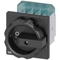 Rozłącznik główny/awaryjny 3LD2 3P 16A 7,5kW montaż tablicowy czarne pokrętło | 3LD2003-0TK51 Siemens