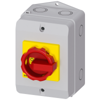 Rozłącznik główny, awaryjny 3-biegunowy zacisk PE i N, 7,5kW/AC23A, 5,5kW/AC-3, 16A/ AC-21A | 3LD2064-0TB53 Siemens