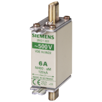 LV HRC fuse NH000 100A aM 500Vac | 3ND1830-8 Siemens