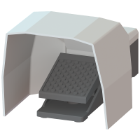 Wyłącznik nożny, styki 1NO+1NC , pojedynczy pedał z osłoną, 1x(M20x1,5) obudowa metalowa | 3SE2902-0AA20 Siemens