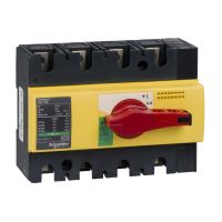 Rozłącznik izolacyjny 4P 160A INS160 żółto-czerwony | 28929 Schneider Electric