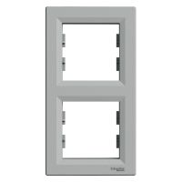 Ramka podwójna pionowa, aluminium, Asfora | EPH5810261 Schneider Electric