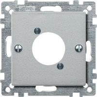 Płytka centralna złącza audio XLR, aluminium, system M | MTN468960 Schneider Electric