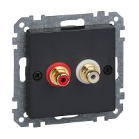 Gniazdo wtykowe złącza audio, antracyt, system M | MTN4350-0414 Schneider Electric