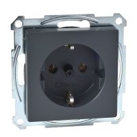 Gniazdo pojedyncze Schuko 16A IP20 antracyt, Merten | MTN2401-0414 Schneider Electric