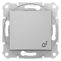 Przycisk dzwonka 10AX/250V aluminium, Sedna | SDN0800160 Schneider Electric