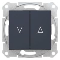 Łącznik żaluzjowy z blokadą elektryczną 10AX/250V grafitowy, Sedna | SDN1300170 Schneider Electric