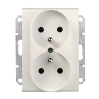 Gniazdo podwójne z/u 16A 250V kremowe, Sedna | SDN2800923 Schneider Electric
