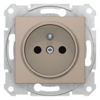 Gniazdo pojedyncze z/u 16A/250V zaciski typu lift satynowe, Sedna | SDN2800168 Schneider Electric