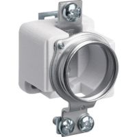 Gniazdo bezpiecznikowe ceramiczne DIII E33 1P 63A 500V TS35 zaciski pałąkowe 10mm2 | LE33KP Hager