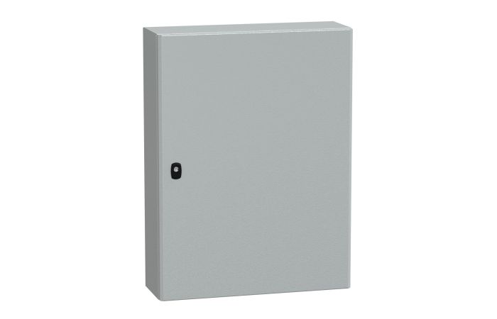 Obudowa wisząca Spacial S3D drzwi gładkie b/pł. mont 800x600x200 (WxSxG) IP66 IK10 RAL7035, Special | NSYS3D8620 Schneider Electric